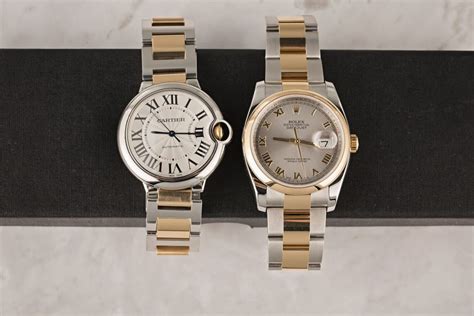 cartier ballon bleu vs rolex datejust